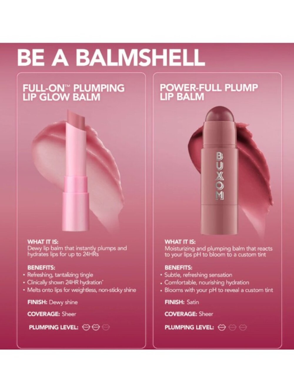 BUXOM Full-On™ Plumping Lip Glow Balm - Dolly Delight (Sheer Mauve) - Picture 5 of 5